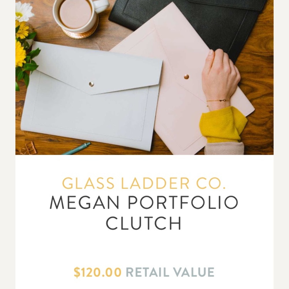 Pink Portfolio Clutch